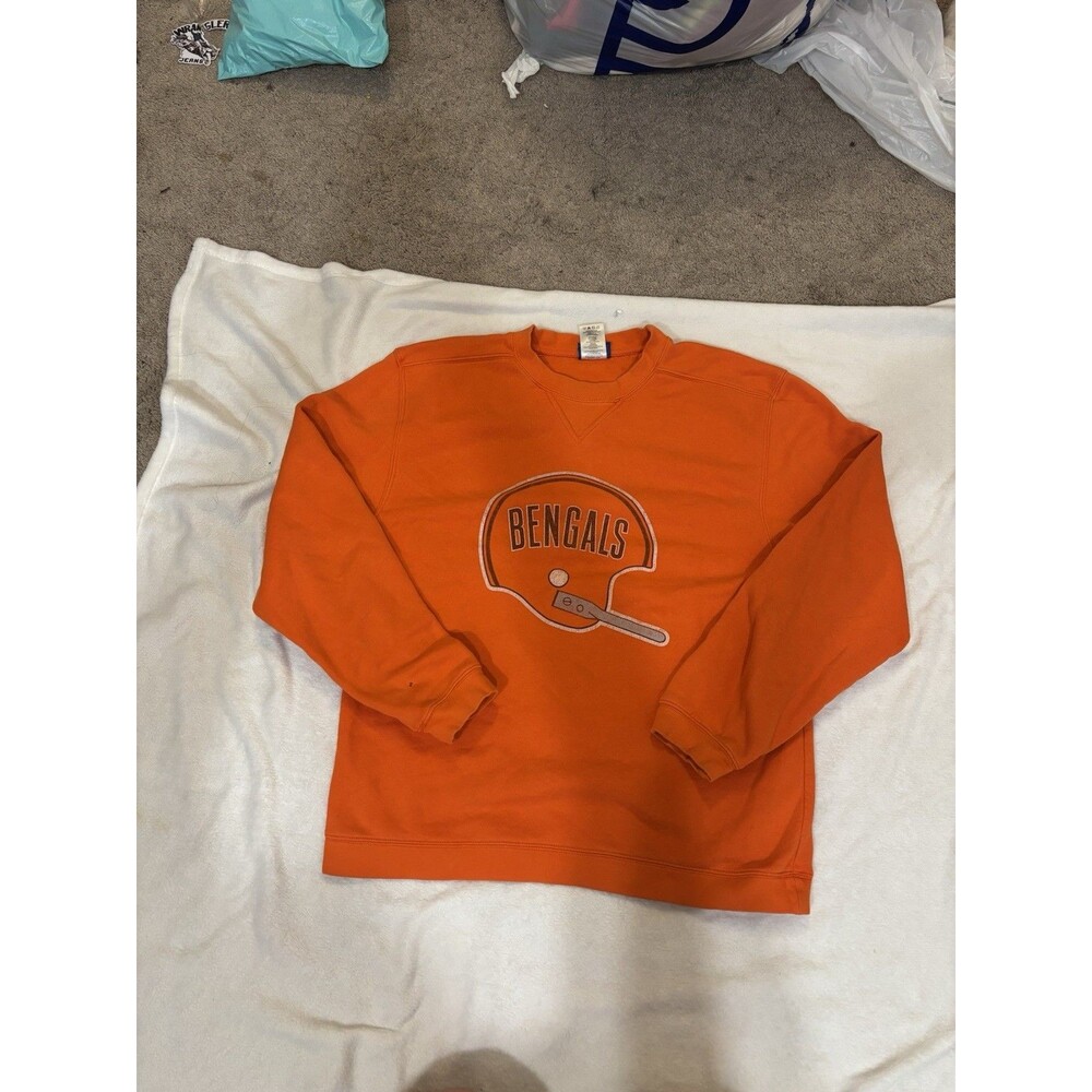 Vintage Reebok orange Cincinnati Bengals crewneck sweatshirt Size Medium Men’s